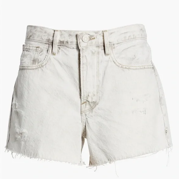 Frame Le Brigette High Waist Raw Hem Denim Shorts - Picture 5 of 16